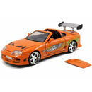 fast and furious brian's toyota supra with brian figure 30738 1:24 scale