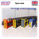 slot car scenery track side tyre wheel rack red with logos 1:32 wasp