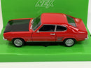 1969 Ford Capri Red Black Bonnet 1:24 Scale Welly 24069