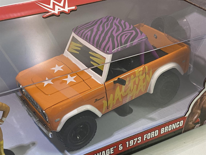 macho man randy savage 1973 ford bronco 1:24 scale jada 32046