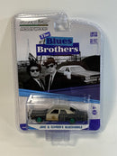 the blues brothers jake and elwoods chase model 1:64 greenlight 44710c