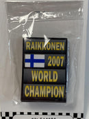 kimi raikkonen 2007 world champion f1 board signage 1:43 scale cartrix 43002