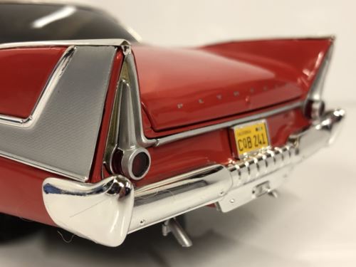 christine 1958 plymouth fury working lights 1:18 auto world awss102