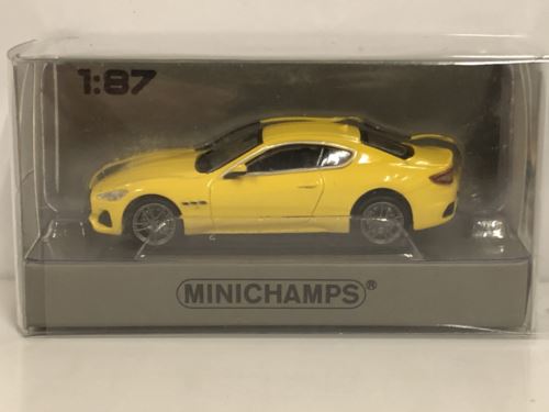 minichamps 870123120 2018 maserati granturismo yellow 1:87 scale