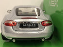 jaguar xk coupe silver 1:24 scale welly 22470s  new boxed