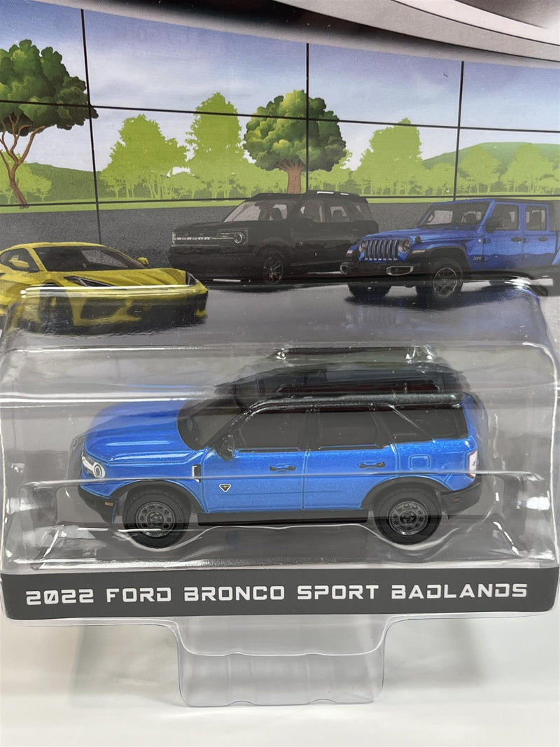 2022 Ford Bronco Sport Badlands Blue 1:64 Scale Greenlight 68010C