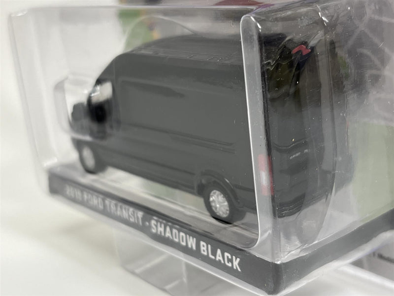 2019 Ford Transit Shadow Black Route Runners 1:64 Scale Greenlight 53030