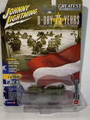 wwii willys mb jeep d day 75th year johnny lightning jlml003b