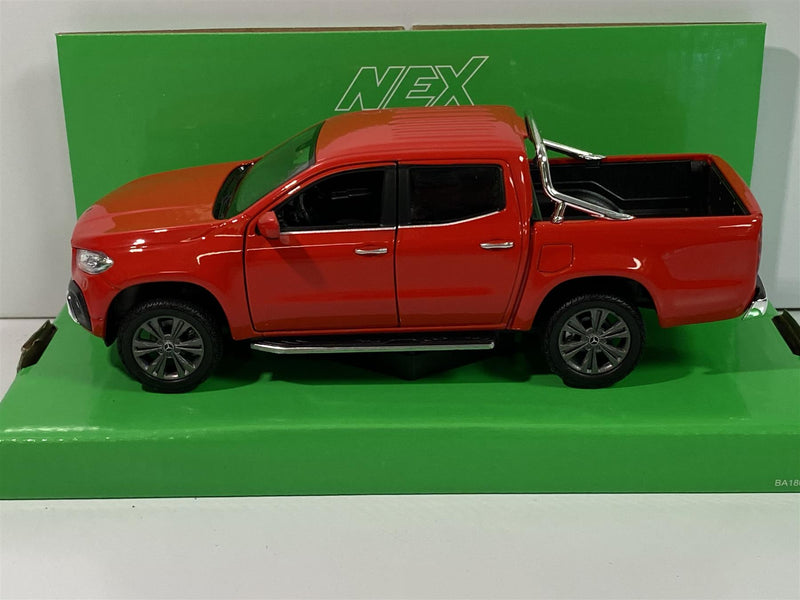 mercedes benz x class red 1:24 scale welly 24100