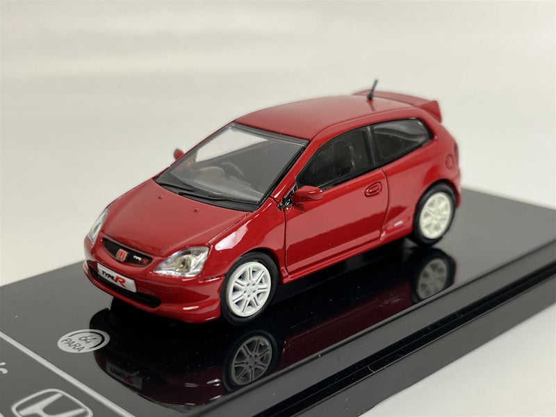 2001 Honda Civic Type R EP3 RHD Milano Red 1:64 Scale Paragon 65343