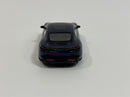 Porsche Taycan Turbo S Gentian Blue Metallic 1:64 Scale Mini GT MGT00339R