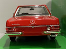 mercedes benz 230 sl red 1:24 scale welly 24093