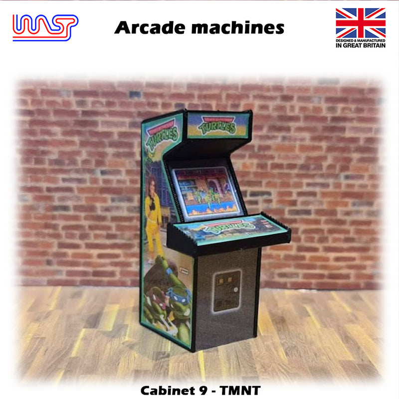 arcade machine tmnt 1:32 track side scenery pub bar game retro wasp