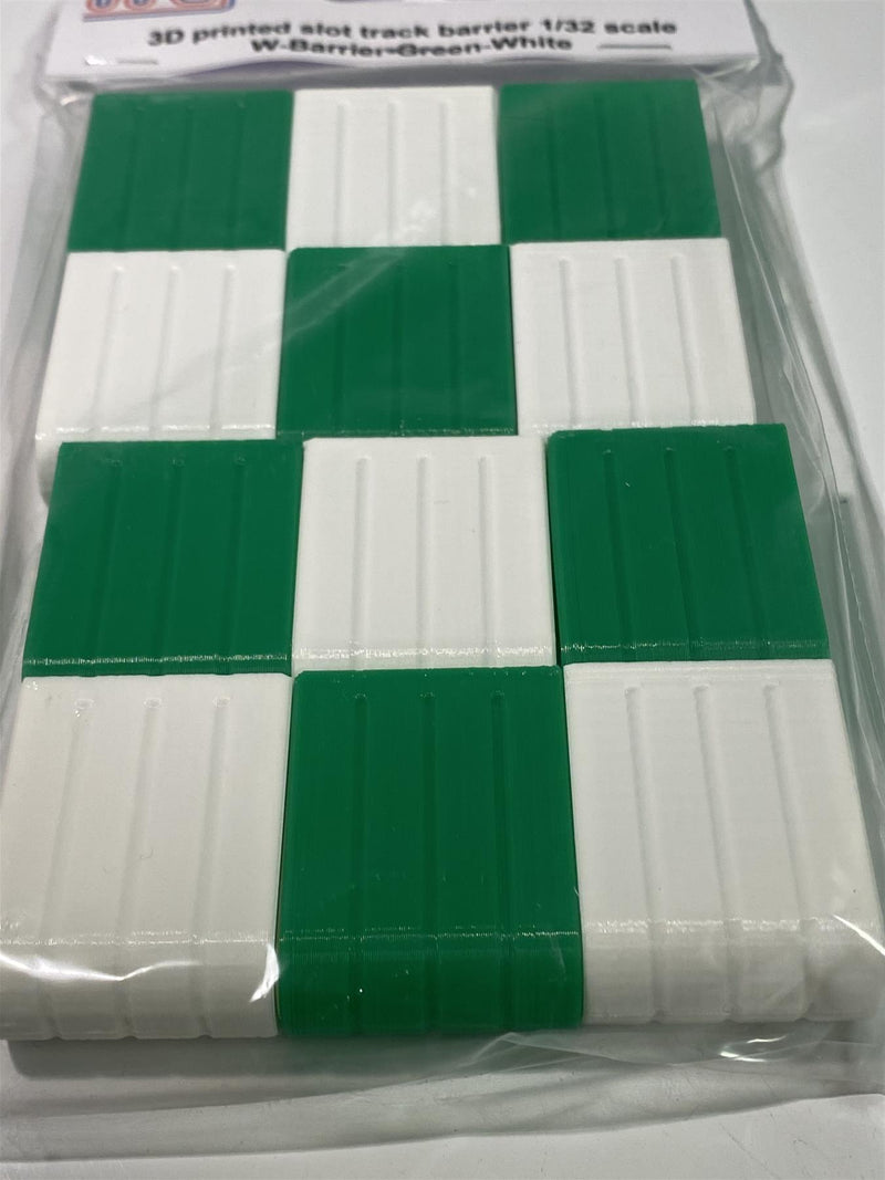 slot car track scenery green and white  barriers x 12 1:32 scale new wasp
